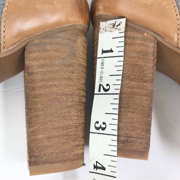 Naughty Monkey HIGHTRAIL Brown Leather Sherpa Lined Zip Up Heeled Buckle Boots - Picture 12 of 16